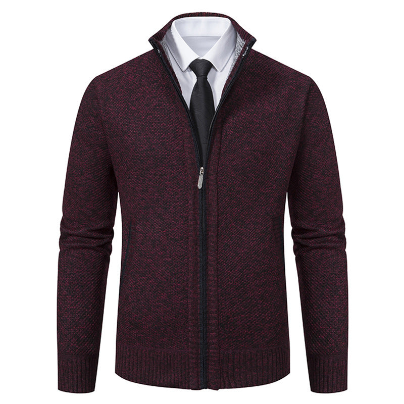 Herren Strickjacke Elegante Reißverschluss Modern
