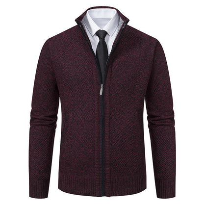 Herren Strickjacke Elegante Reißverschluss Modern