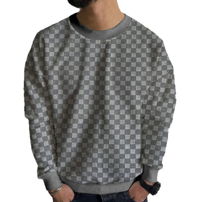 Herren Sweatshirt Modern Lässig Strukturiert