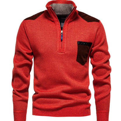 Herren Pullover Modern Halbhohem Kragen Trendig
