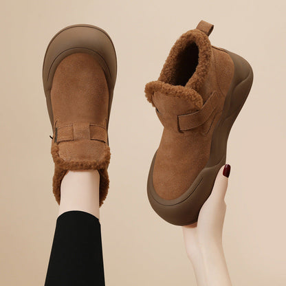 Damen Stiefeletten Winterlich Warm mit Weichem Innenfutter