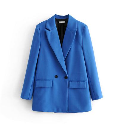 Herren Blazer Zweireiher Klassisch Elegent