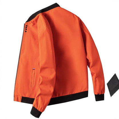 Herren Freizeitjacke Modern mit hohem Kragen und Reißverschluss
