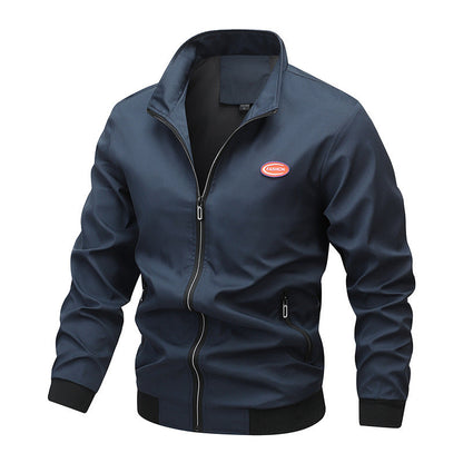 Herren Sportjacke Übergangsjacke Elastisch Reißverschluss