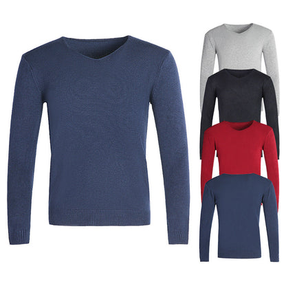 Herren Pullover V-Ausschnitt Klassisch Elegante Qualität - BerlinGlamour