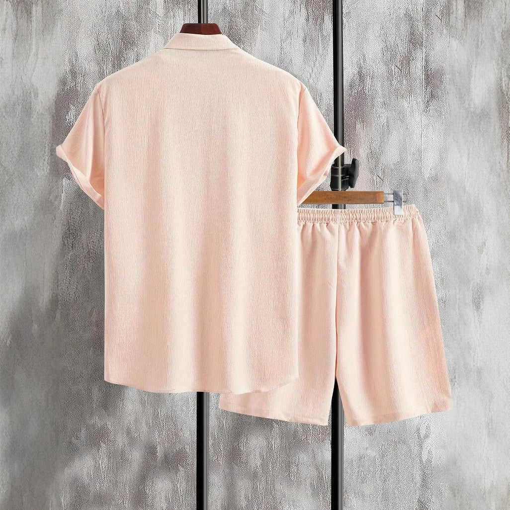 Herren Shorts Set Bequem Elastisch Mit Knöpfen
