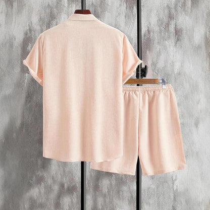 Herren Shorts Set Bequem Elastisch Mit Knöpfen