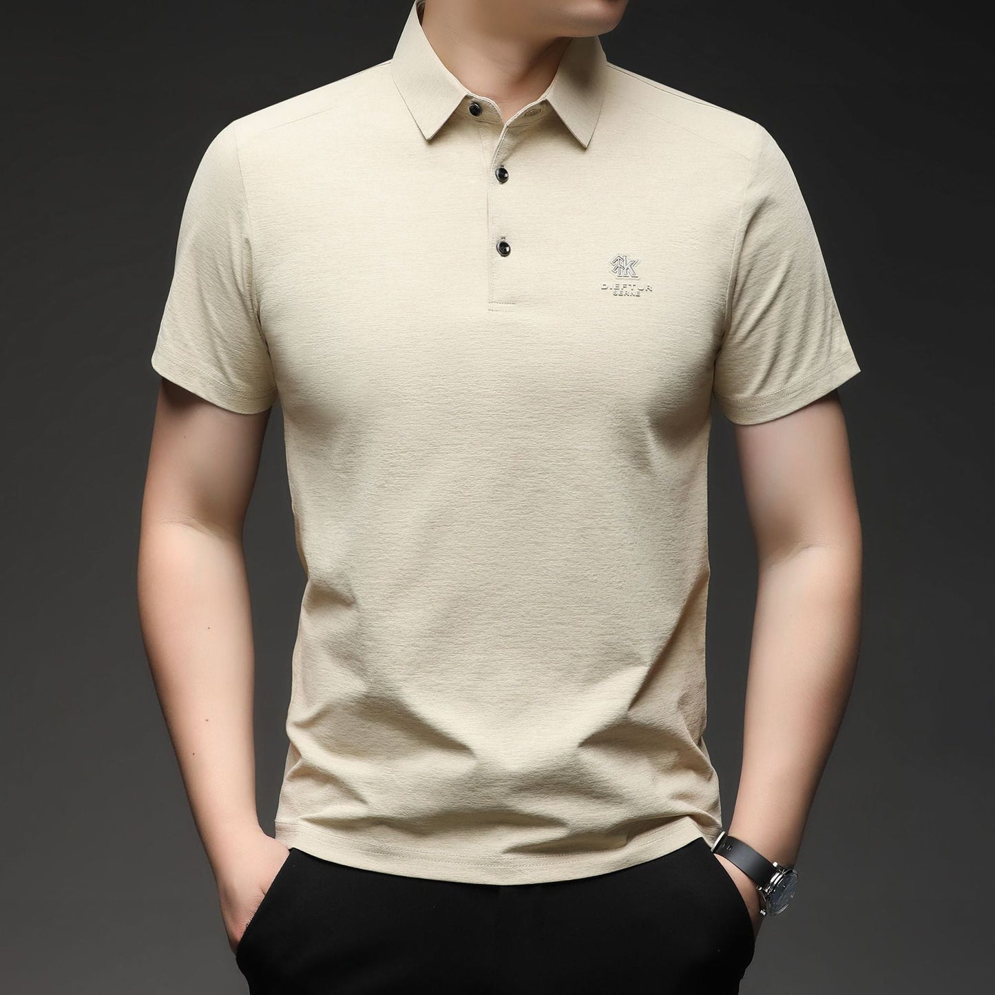 Herren Poloshirt atmungsaktiv Feinbaumwolle Modern