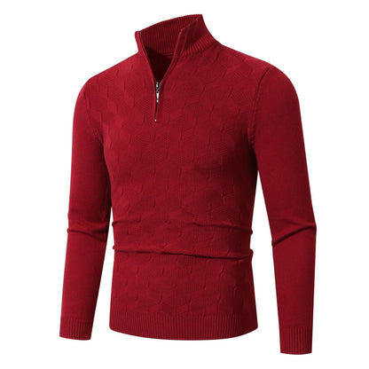 Herren Strickpullover Lässig Mit Reißverschluss