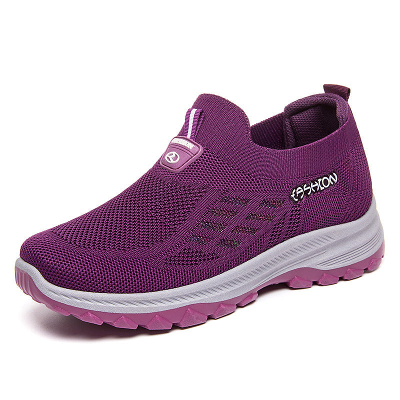 Damen Laufschuhe Bequem Slip-On Schnelllaufschuhe Rutschfest