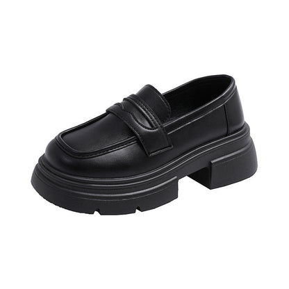 Damen Loafers PlateauSchuhe Elegante Schnalle Moderne