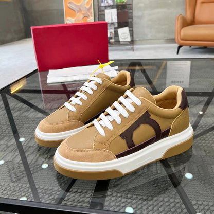 Damen Sneaker Sportlich Lederschuhe Trendy Modell