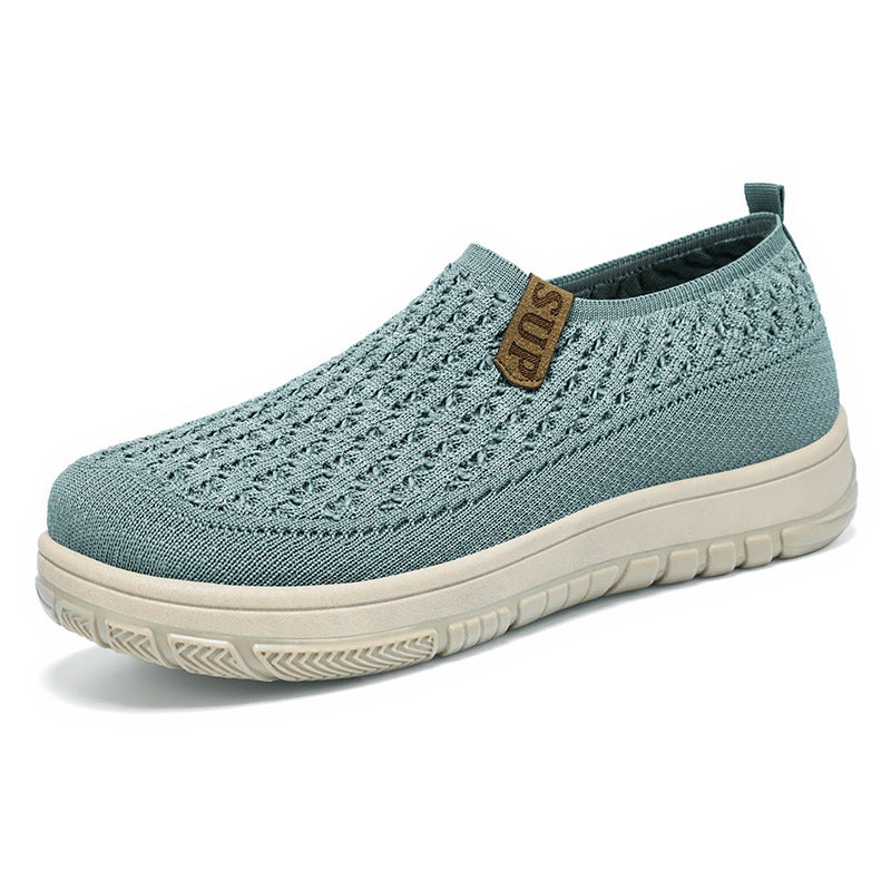 Damen Laufschuhe Atmungsaktiv Slip-On Leicht