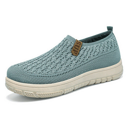 Damen Laufschuhe Atmungsaktiv Slip-On Leicht