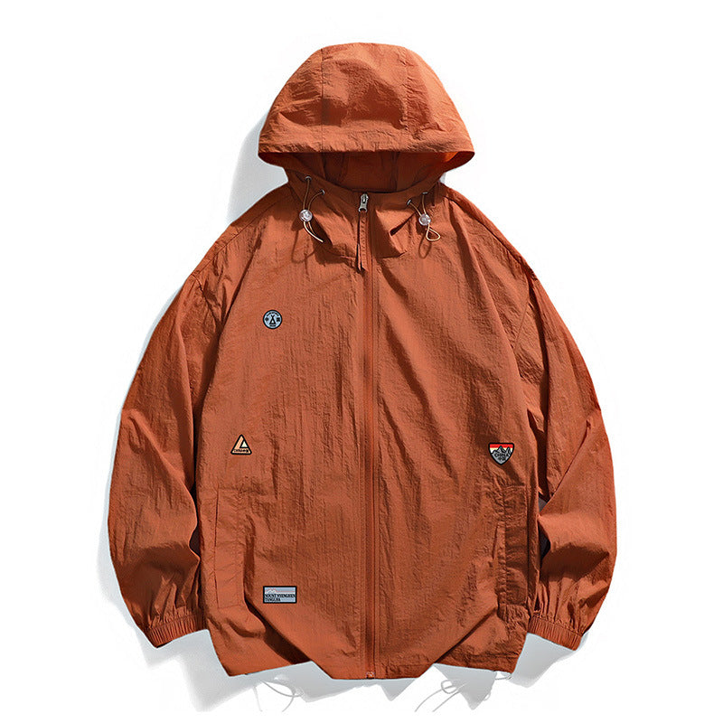 Herren Outdoor-Jacke Funktionell Wasserdicht Mit Kapuze