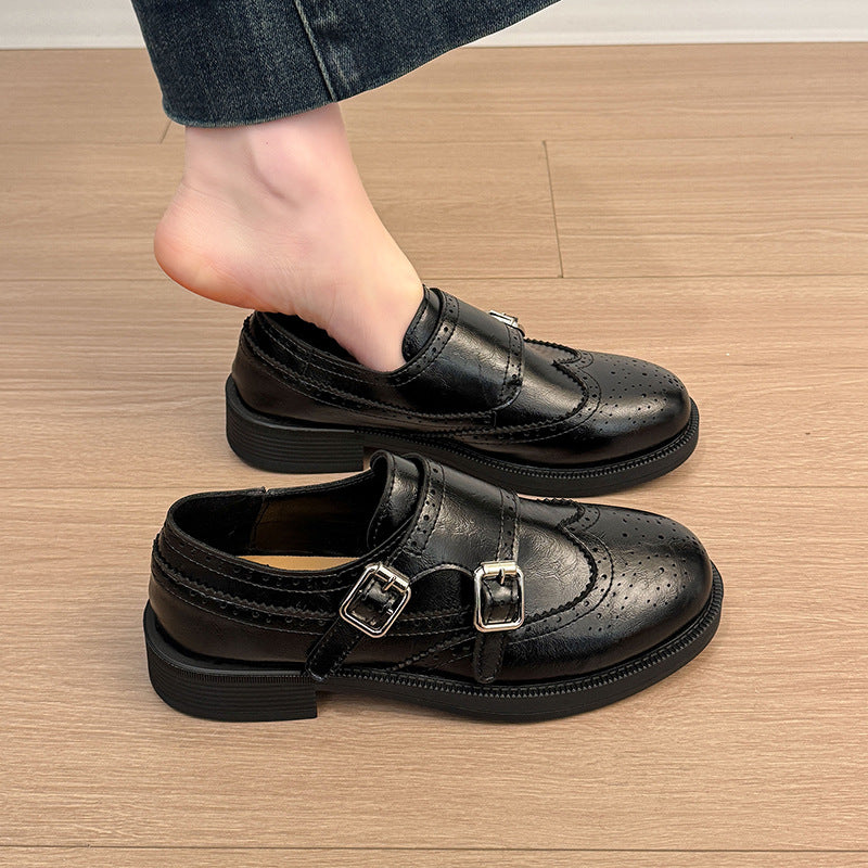 Damen Schnürschuhe Verspielt Doppelriemen Mode Schuhe