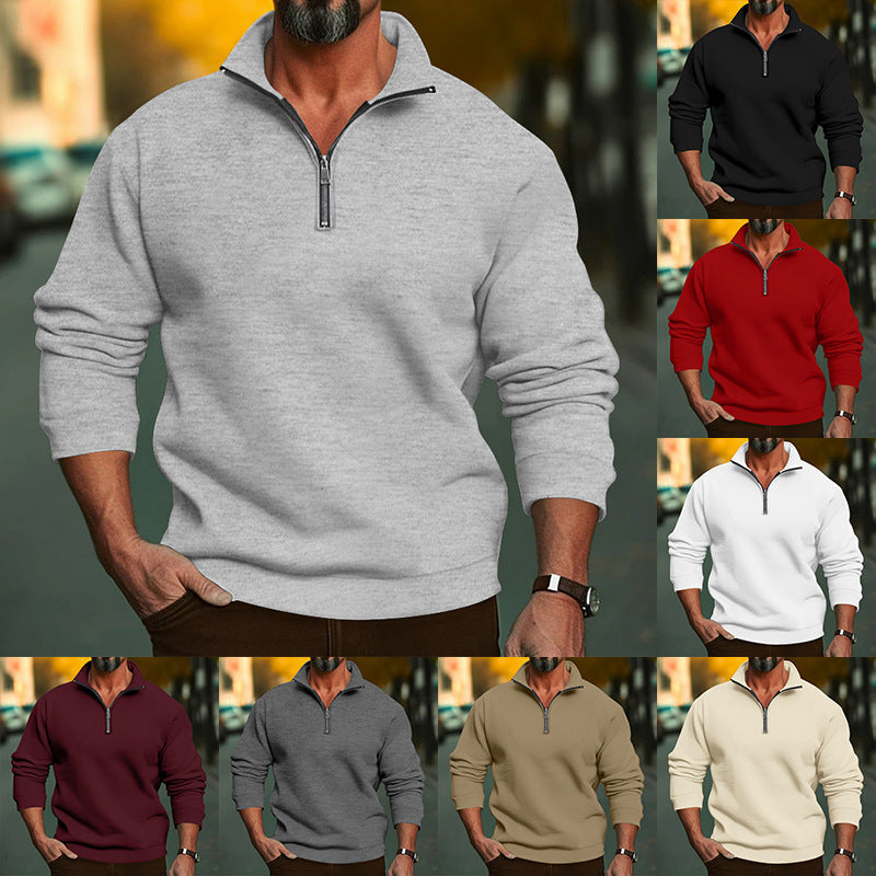 Herren Hoodie Reißverschluss Elastisch Sportlich - BerlinGlamour