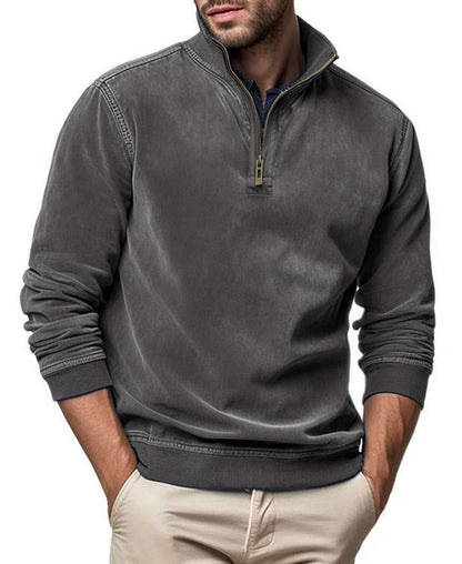 Modischer Stehkragenpullover Herren Trendy Übergröße