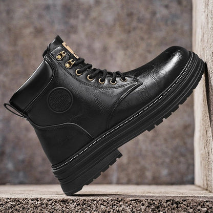 Damen Stiefel Robust Schnürstiefel Rutschfest Winter