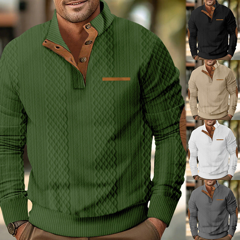 Strickpullover Herren Modern mit Kontrastdetails - BerlinGlamour