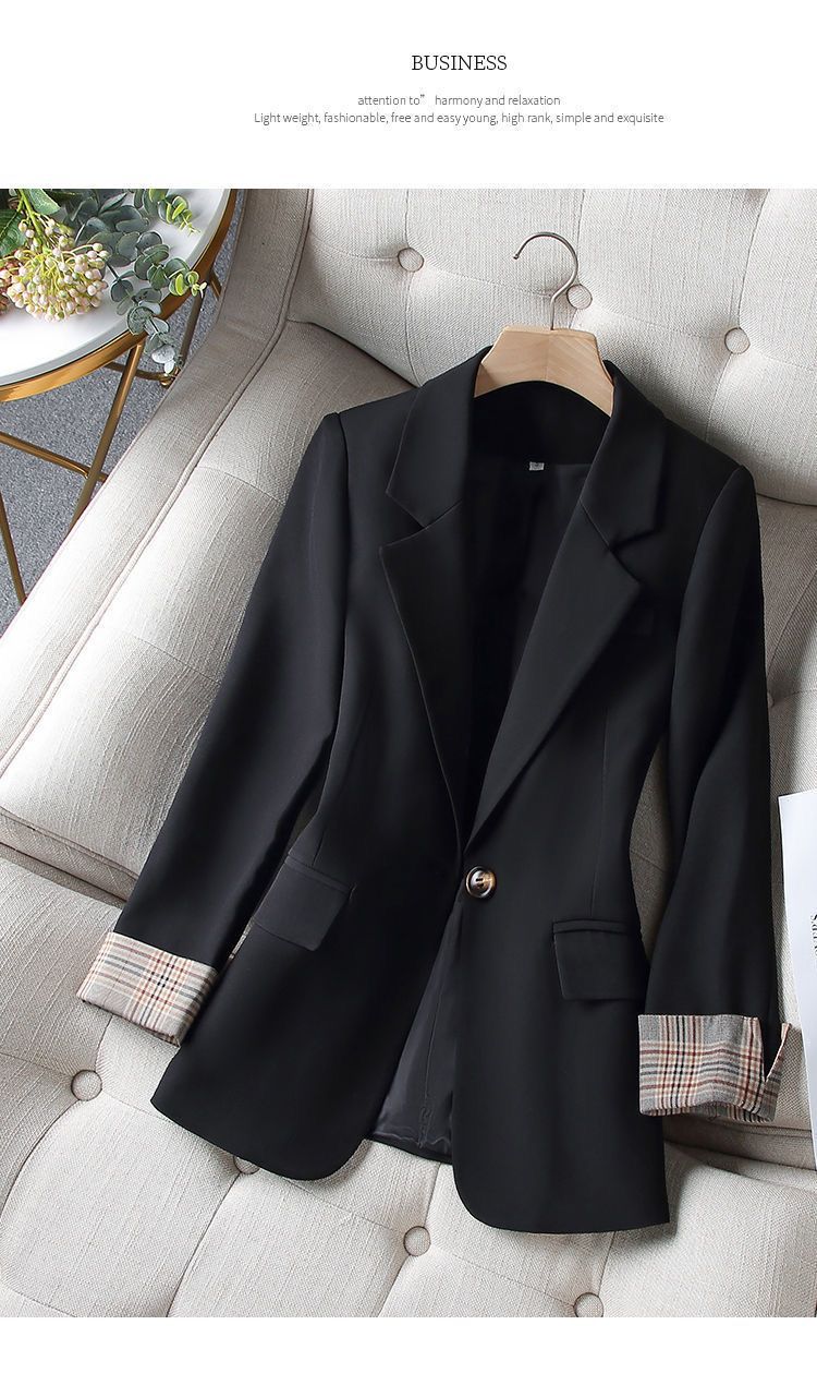 Eleganter Damenblazer Modern Karo Schnitt - BerlinGlamour