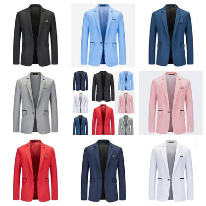 Herren Blazer Eleganter Anzug Modern Mit Feinen Details - BerlinGlamour