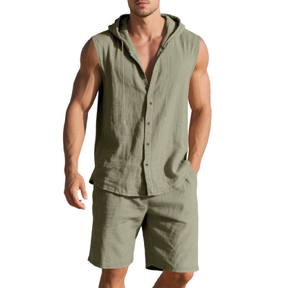 Herren Sportswear Set KURZARM Hoodie und Shorts