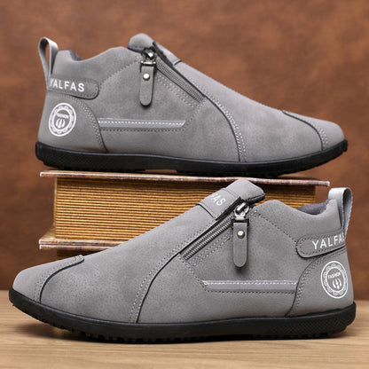 Damen Stiefeletten Bequem Elegante Reißverschluss Schuhe