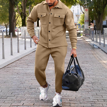Herren Freizeitjacke Lässig Mit Taschen Bequem - BerlinGlamour