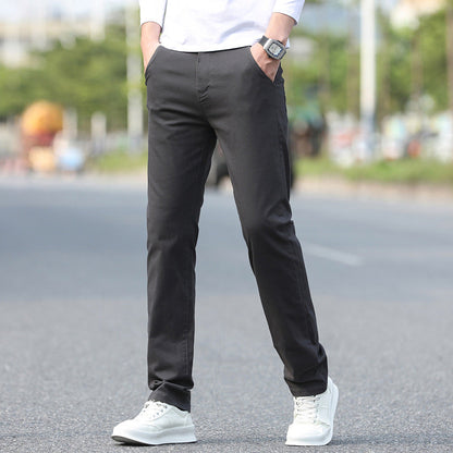 Herren Chinos Slim Fit Elastisch Mit Stretch