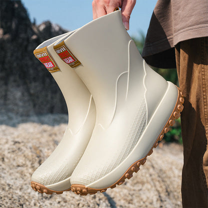 Herren Gummistiefel Rutschfest Wasserdicht Outdoor - BerlinGlamour