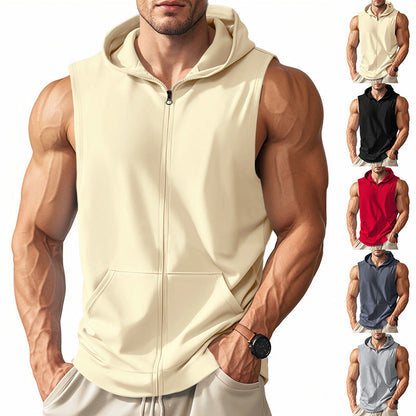 Herren Tanktop Kapuzenpullover Sportlich Funktionell