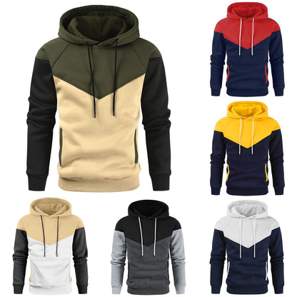 Herren Hoodie Modisch Patchwork Design Berlin Style - BerlinGlamour