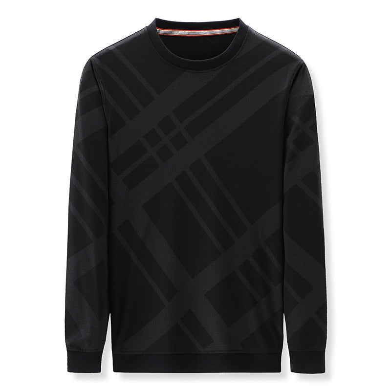 Herren Langarmshirt Atmungsaktiv Karomuster Modern