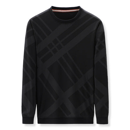 Herren Langarmshirt Atmungsaktiv Karomuster Modern