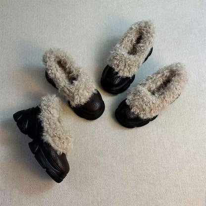 Damen Clogs Flauschig Rutschfest Trendy