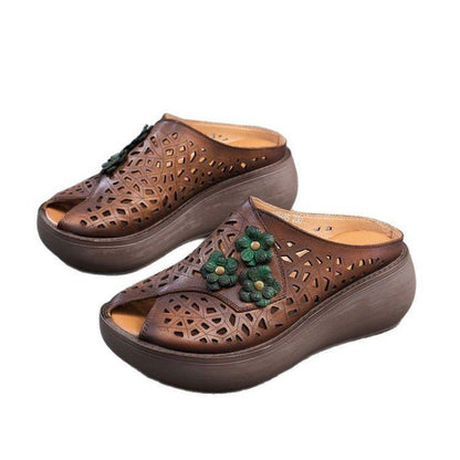 Damen Clogs Bequem mit Blumenmuster atmungsaktiv
