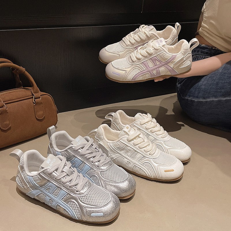 Damen Sneaker Atmungsaktiv Strukturiert Rutschfest