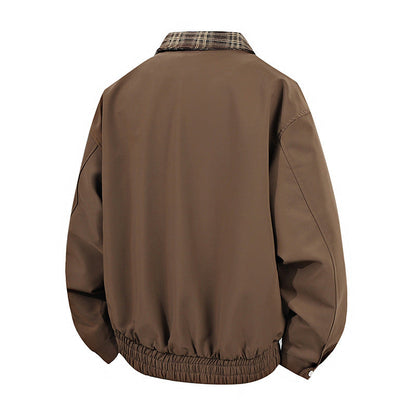 Herren Übergangsjacke Lässig Modern mit Hochkragen