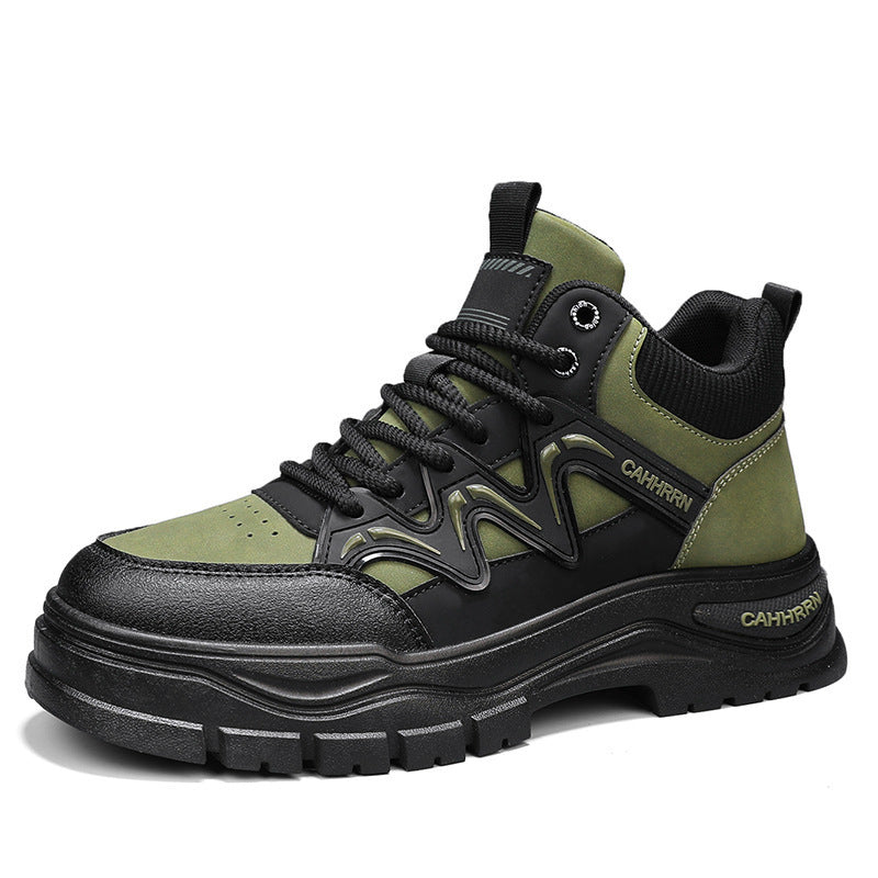 Damen Sport-Sneaker High-Top Schwarz Outdoor