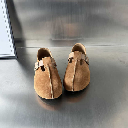 Damen Clogs Bequem Wildleder Ergonomisch Verstellbar