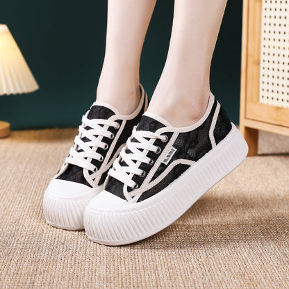 Damen Sneaker High Heel Transparent Sohle
