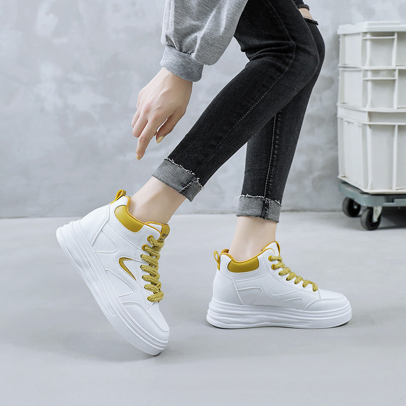 Damen Sneaker Sportlich Modisch Schnürung