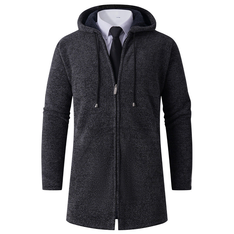 Herren Hoodie-Jacke Lässig Mit Kapuze Reißverschluss