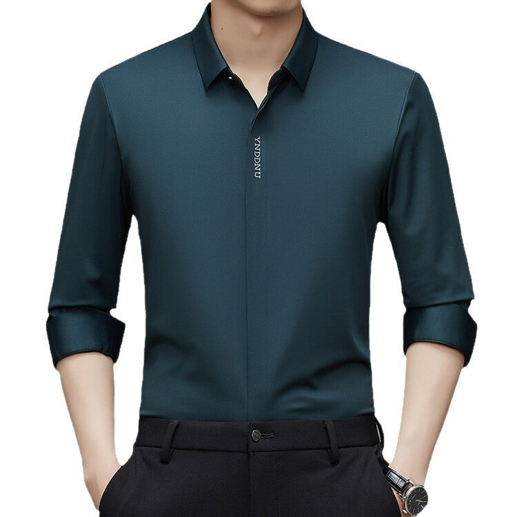 Herren Langarmhemd Modern Feuchtigkeitsregulierend