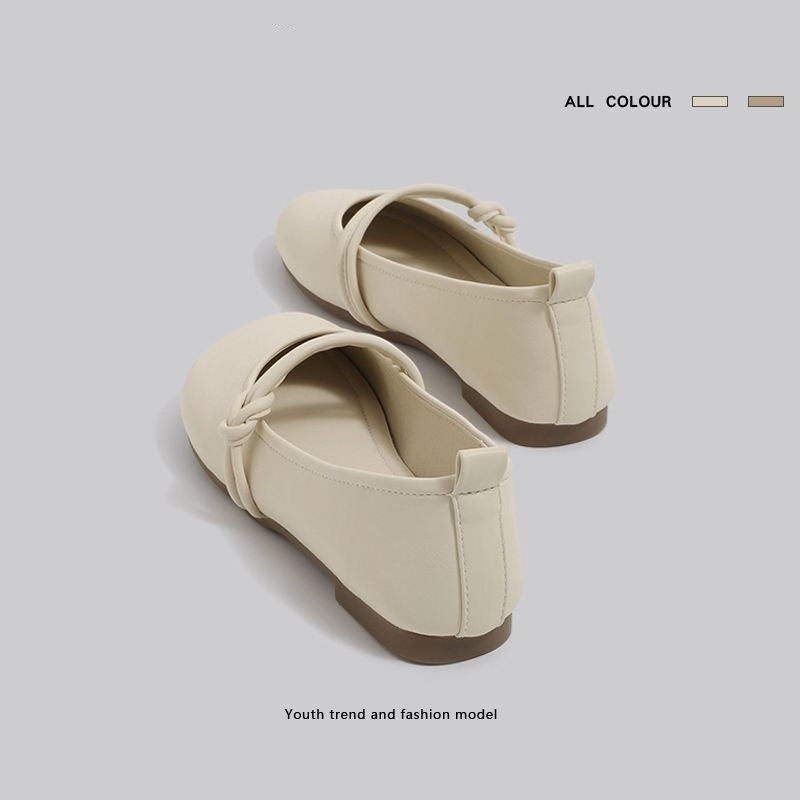 Damen Ballerinas Bequem mit Knotendesign Modern