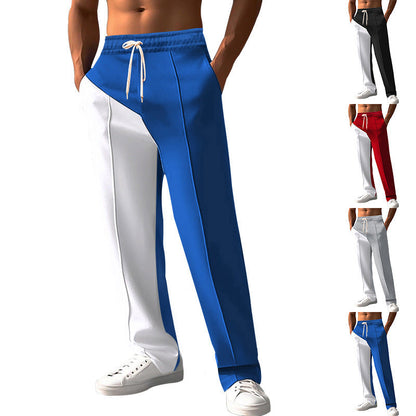 Herren Sport Hose Freizeit Modern Kontrast Farben - BerlinGlamour