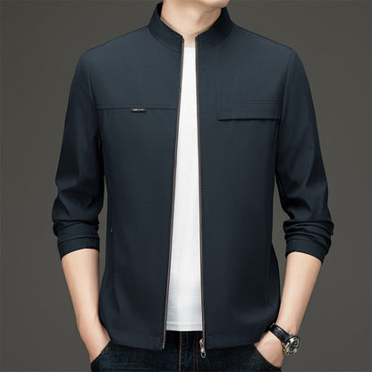 Herren Übergangsjacke Sportlich Elegant Stehkragen