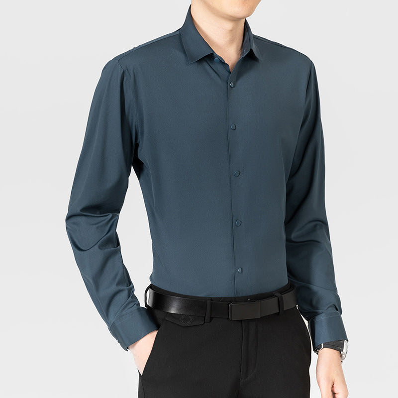 Elegantes Langarmhemd Herren Modern Bequem