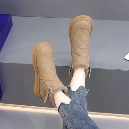 Damen Winterstiefeletten Warm gefüttert Robust